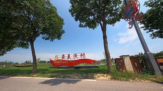 穿越机航拍扬州沿湖村视频的预览图