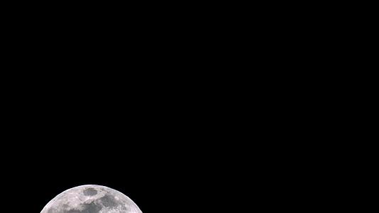 超级月亮特写延时明亮满月视频的预览图