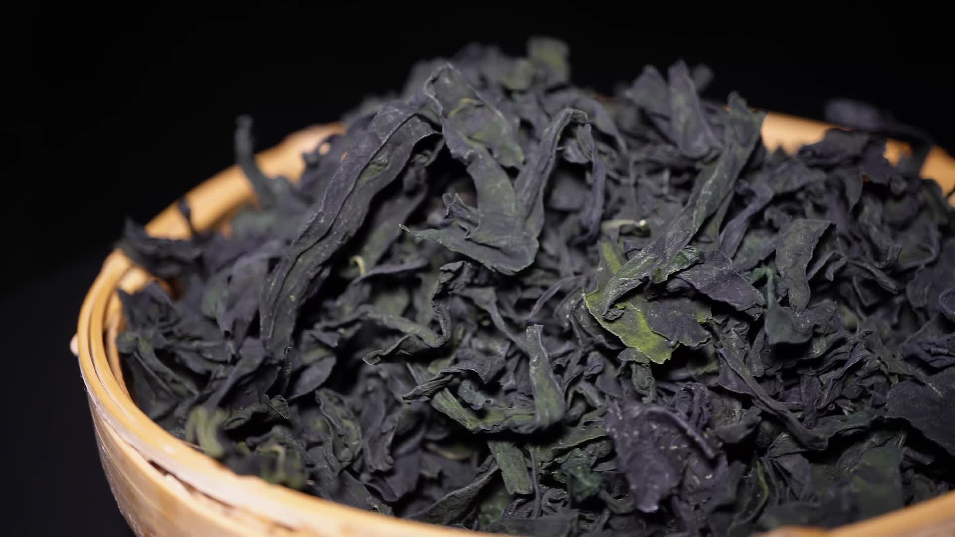 紫菜海带裙带菜海产食材海藻视频的预览图