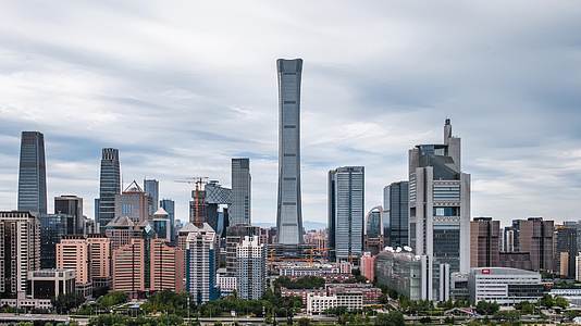 4K大气震撼北京CBD城市延时宣传片延时视频的预览图