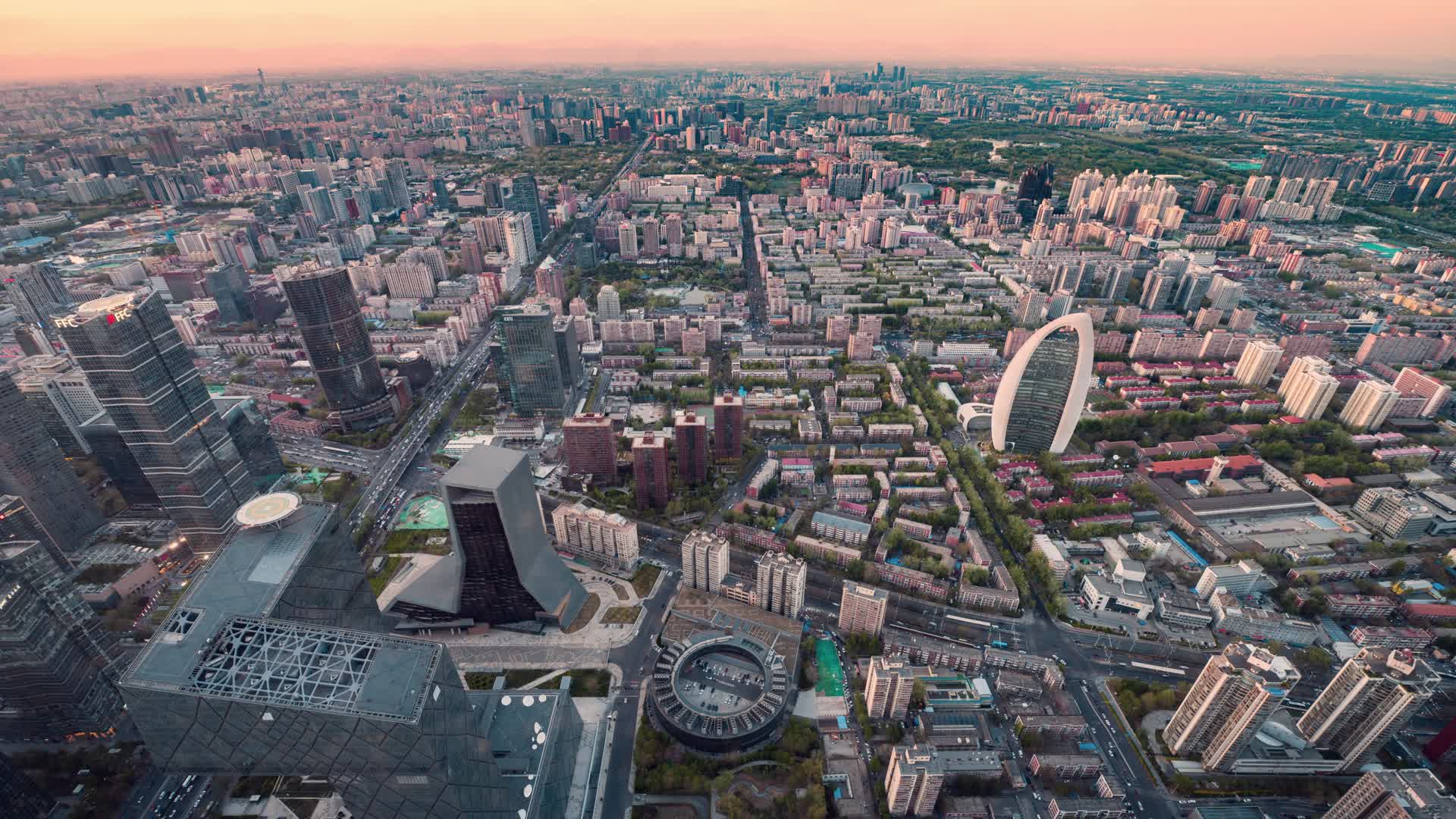 北京国贸CBD北京地标宣传片日转夜延时视频的预览图