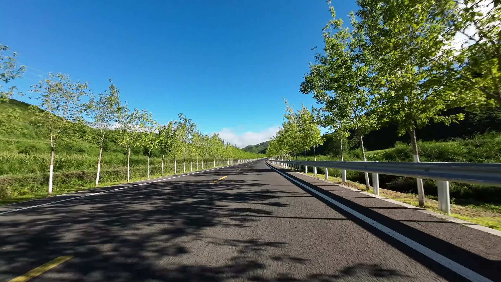 城市道路开车第一视角车窗前方视频的预览图