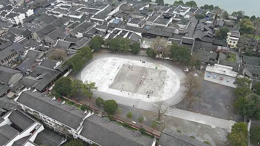 航拍湖南洪江黔阳古城古建筑视频的预览图