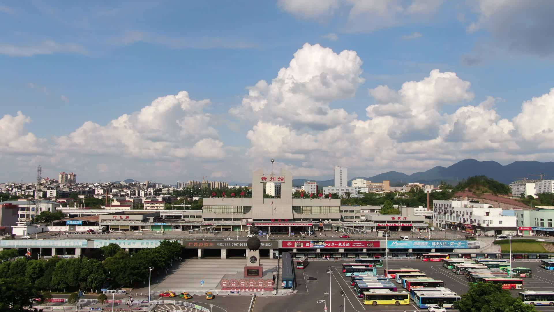 江西赣州城市建设航拍视频的预览图