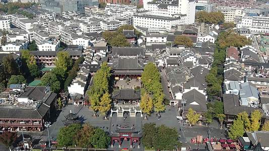 南京历史文化古建筑老门东航拍视频的预览图