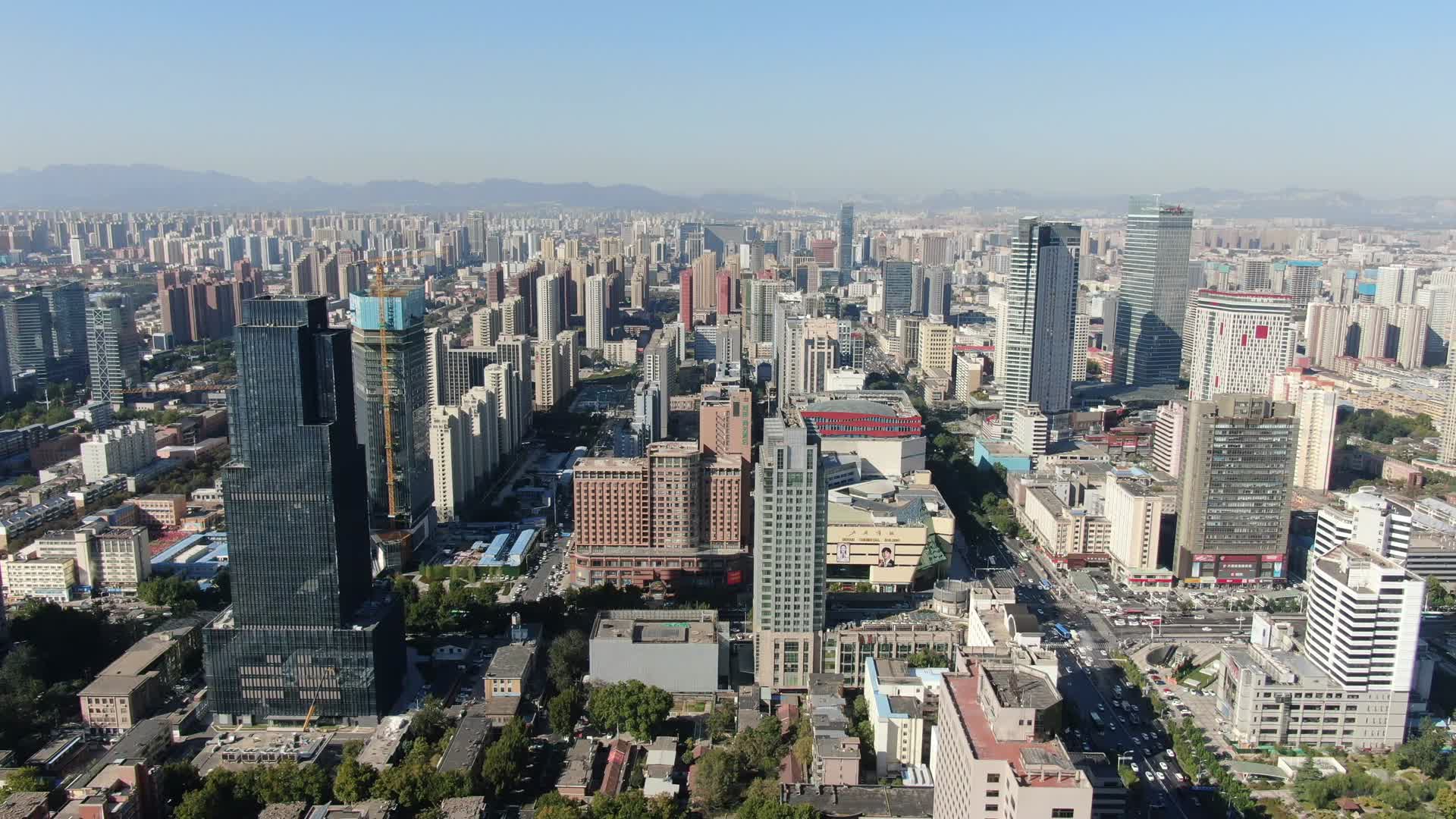 江苏南京城市高楼建筑航拍视频的预览图