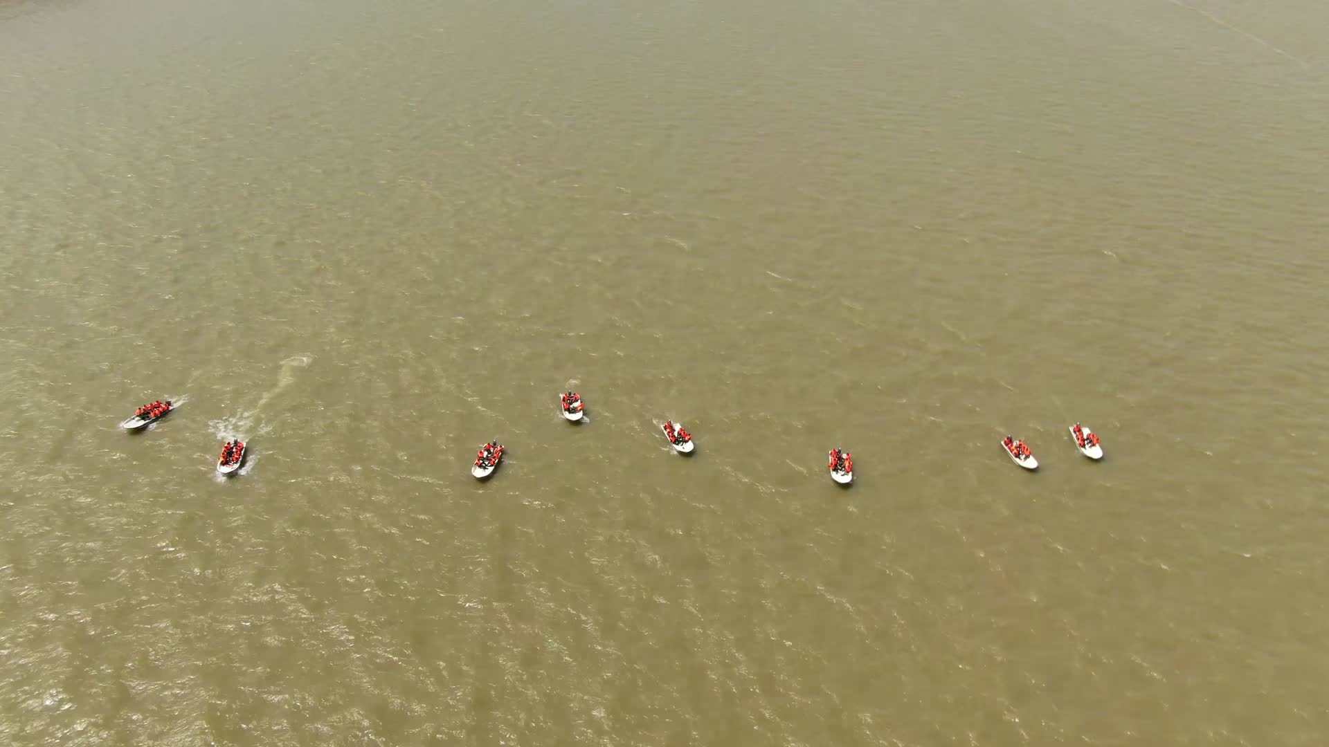 洞庭湖抗洪演练航拍视频的预览图