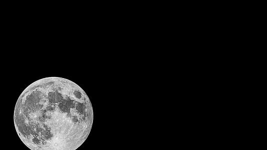 月亮月球长焦延时特写4K实拍镜头视频的预览图