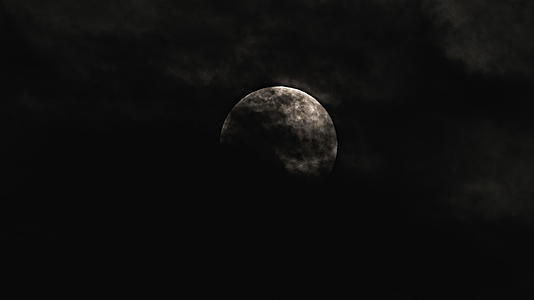 月亮月球长焦延时特写4K实拍镜头视频的预览图