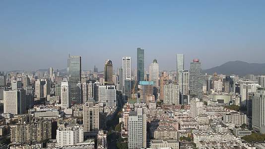 南京新街口高楼建筑航拍视频的预览图