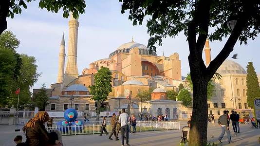 国外特色建筑土耳其风情人文自然景观城市戈壁视频的预览图