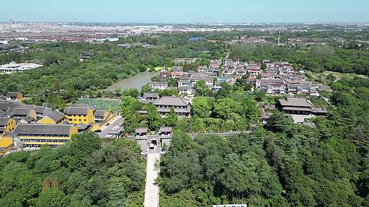 航拍江苏扬州唐城遗址博物馆视频的预览图