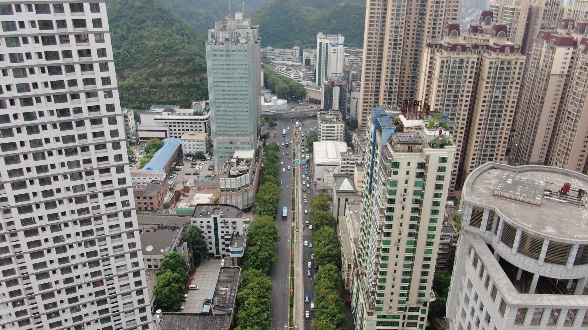 贵阳城市交通航拍视频的预览图