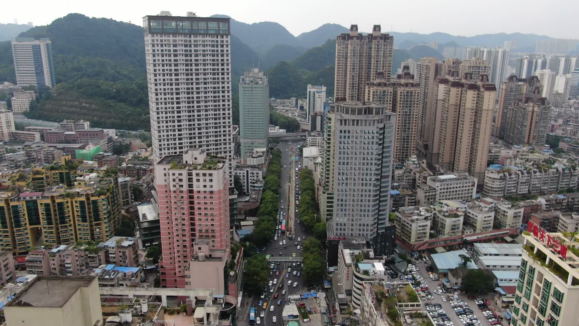 贵阳城市交通航拍视频的预览图