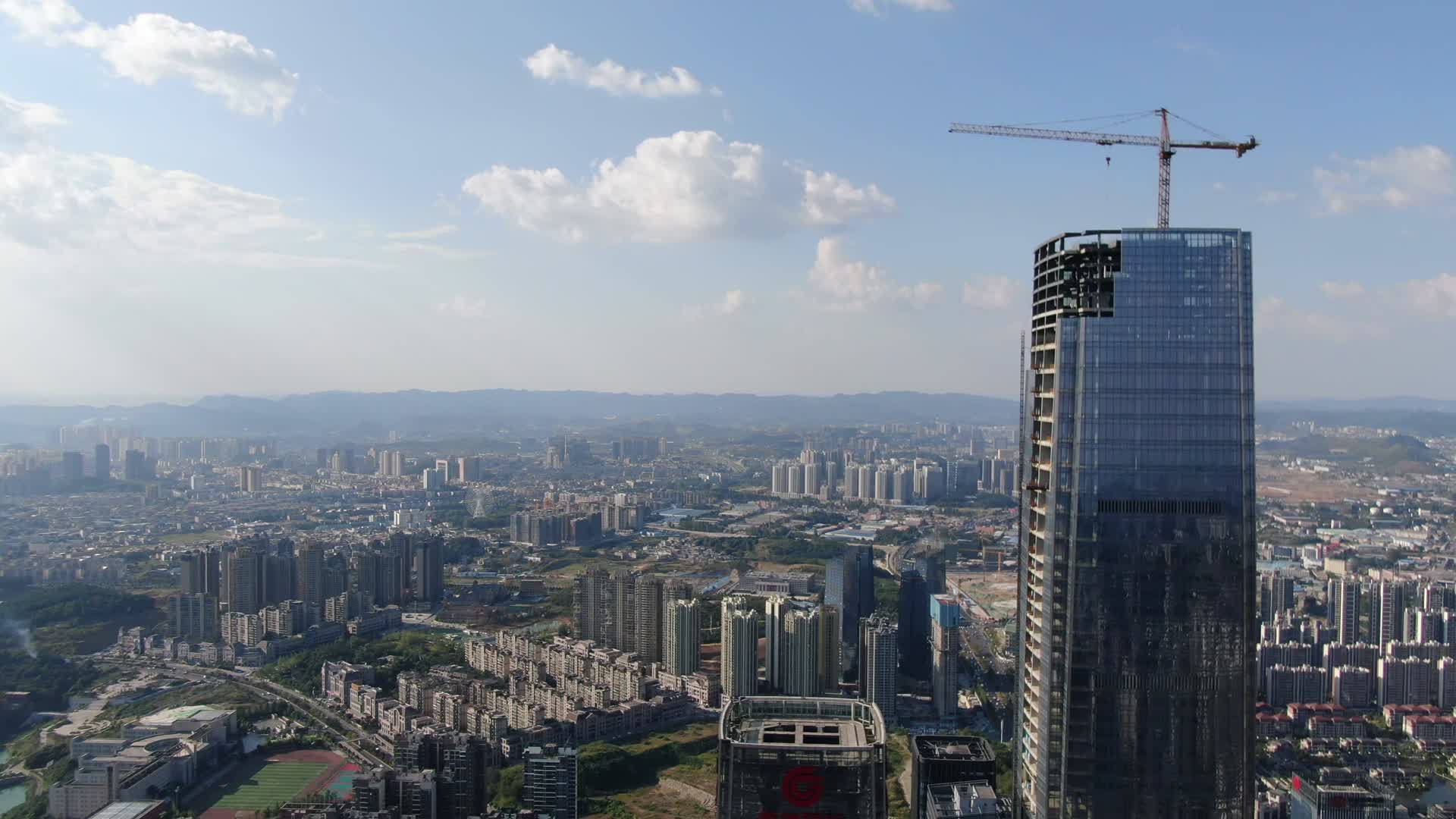 贵州贵阳城市建设航拍视频的预览图