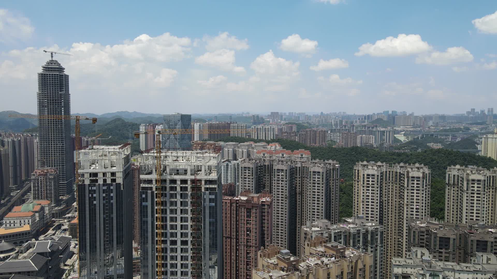 贵州贵阳城市建设航拍视频的预览图