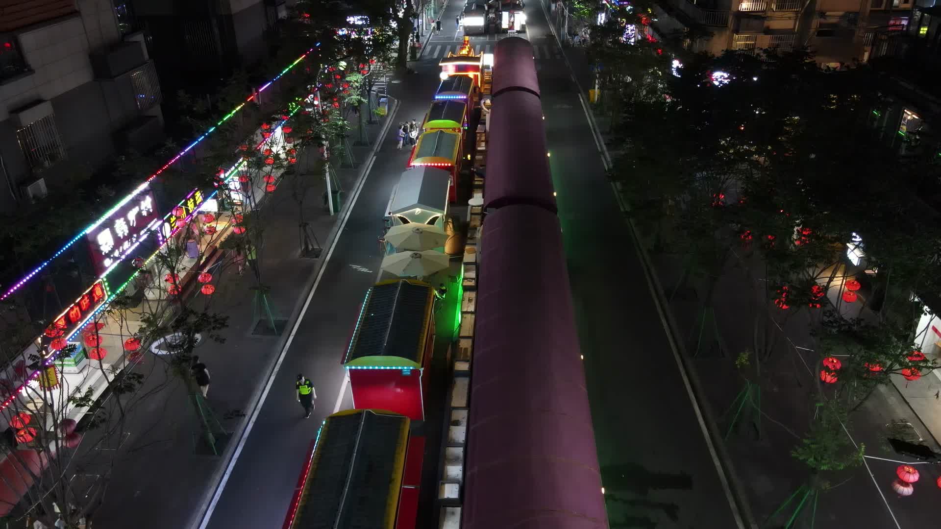 杭州汴河街古街航拍视频的预览图