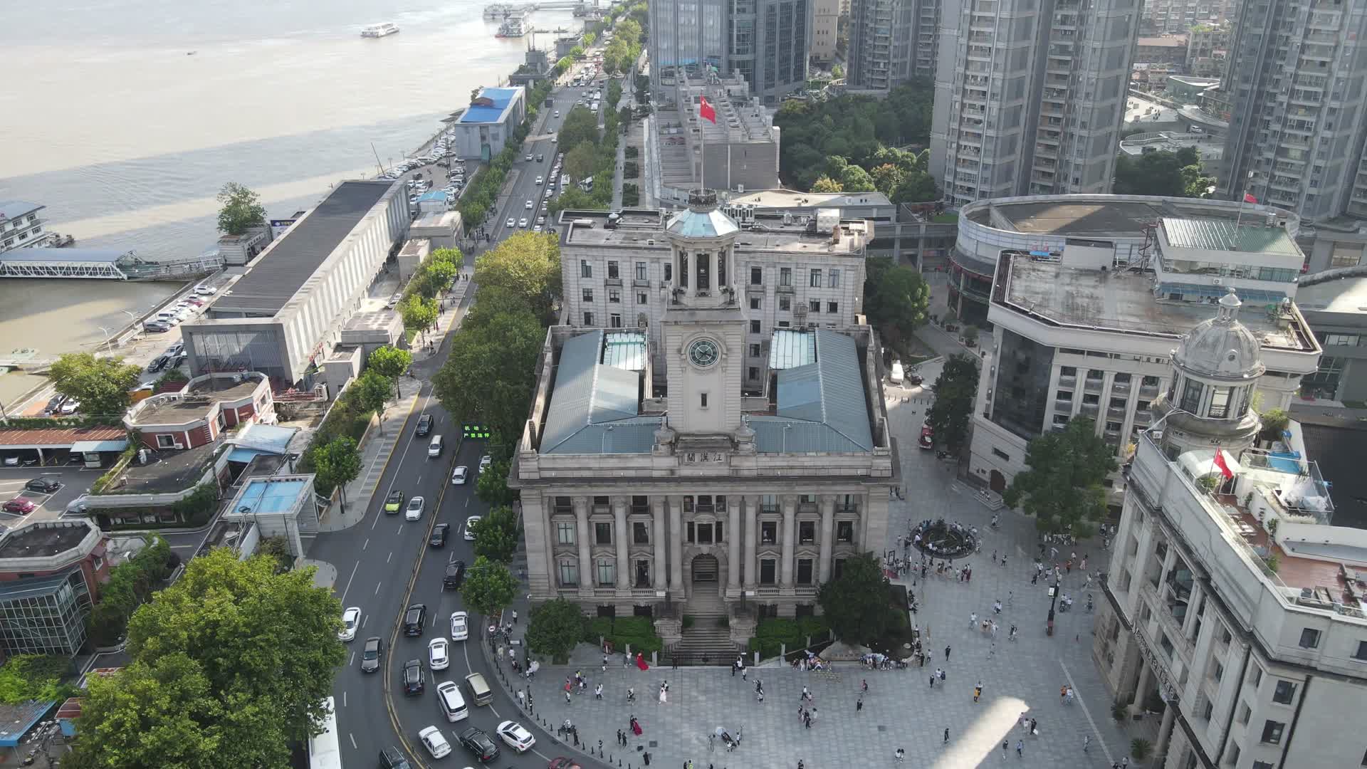 武汉城市风光地标建筑航拍视频的预览图