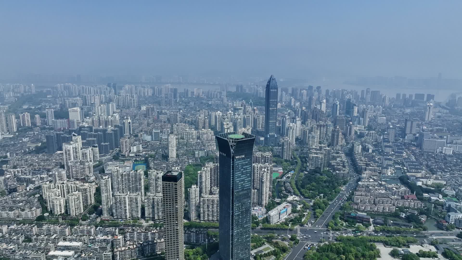 浙江温州鹿城区世贸中心大厦温州宣传片航拍视频的预览图