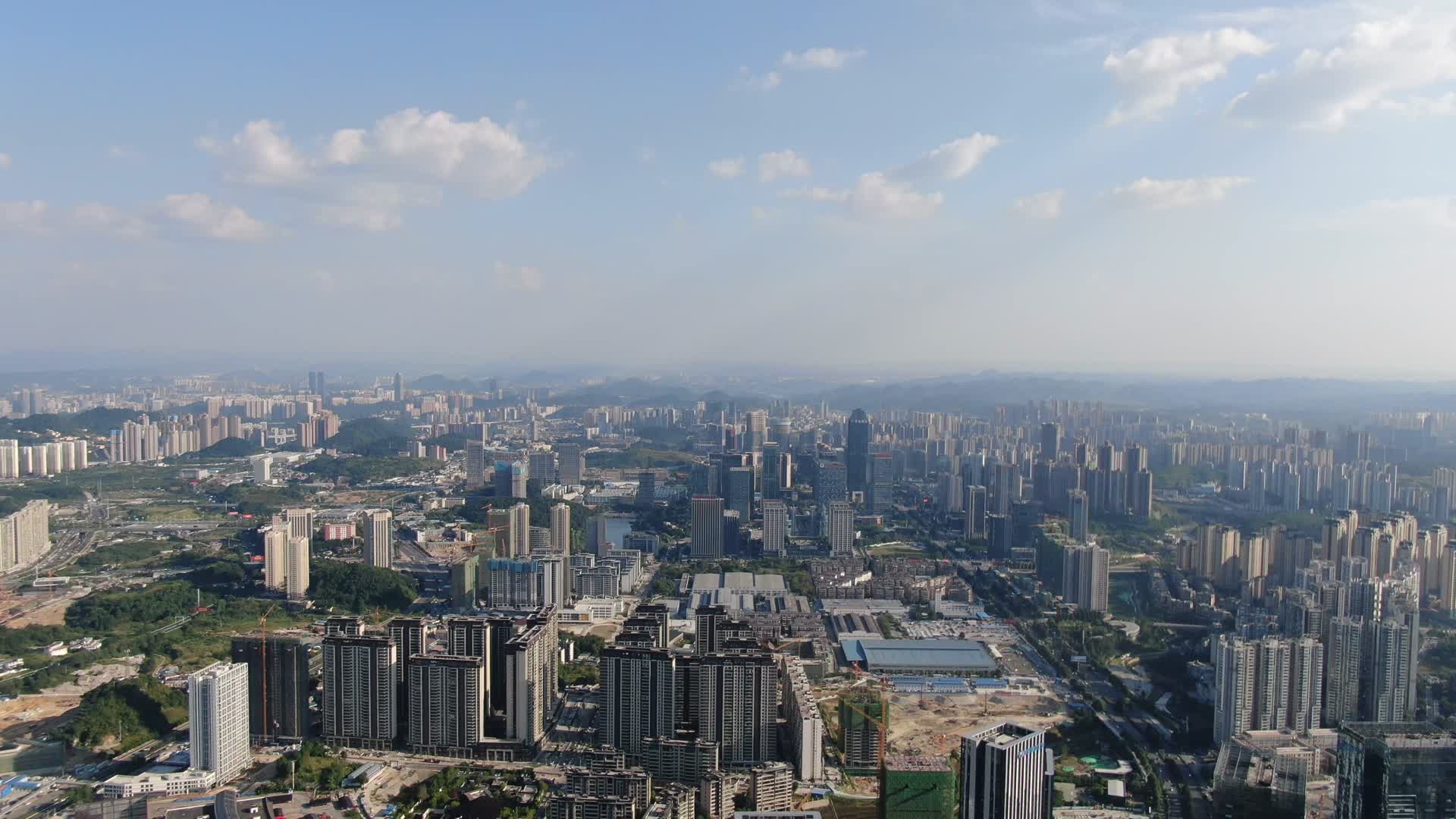 广西南宁城市风光交通航拍视频的预览图