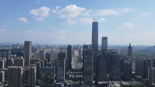 湖北武汉城市风光建筑高楼航拍视频的预览图