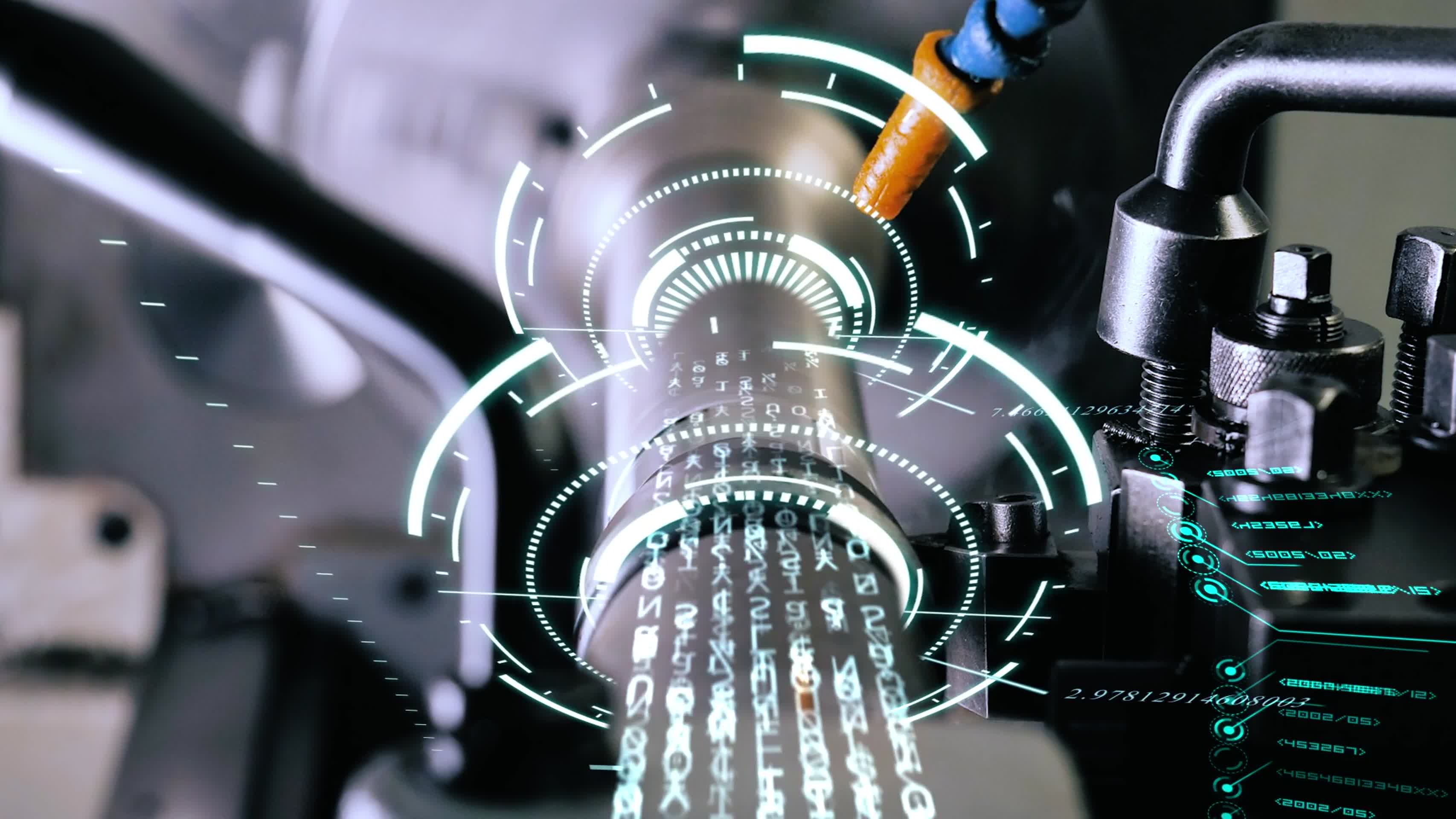 现代智慧科技工厂自动制造车间AE模板视频的预览图
