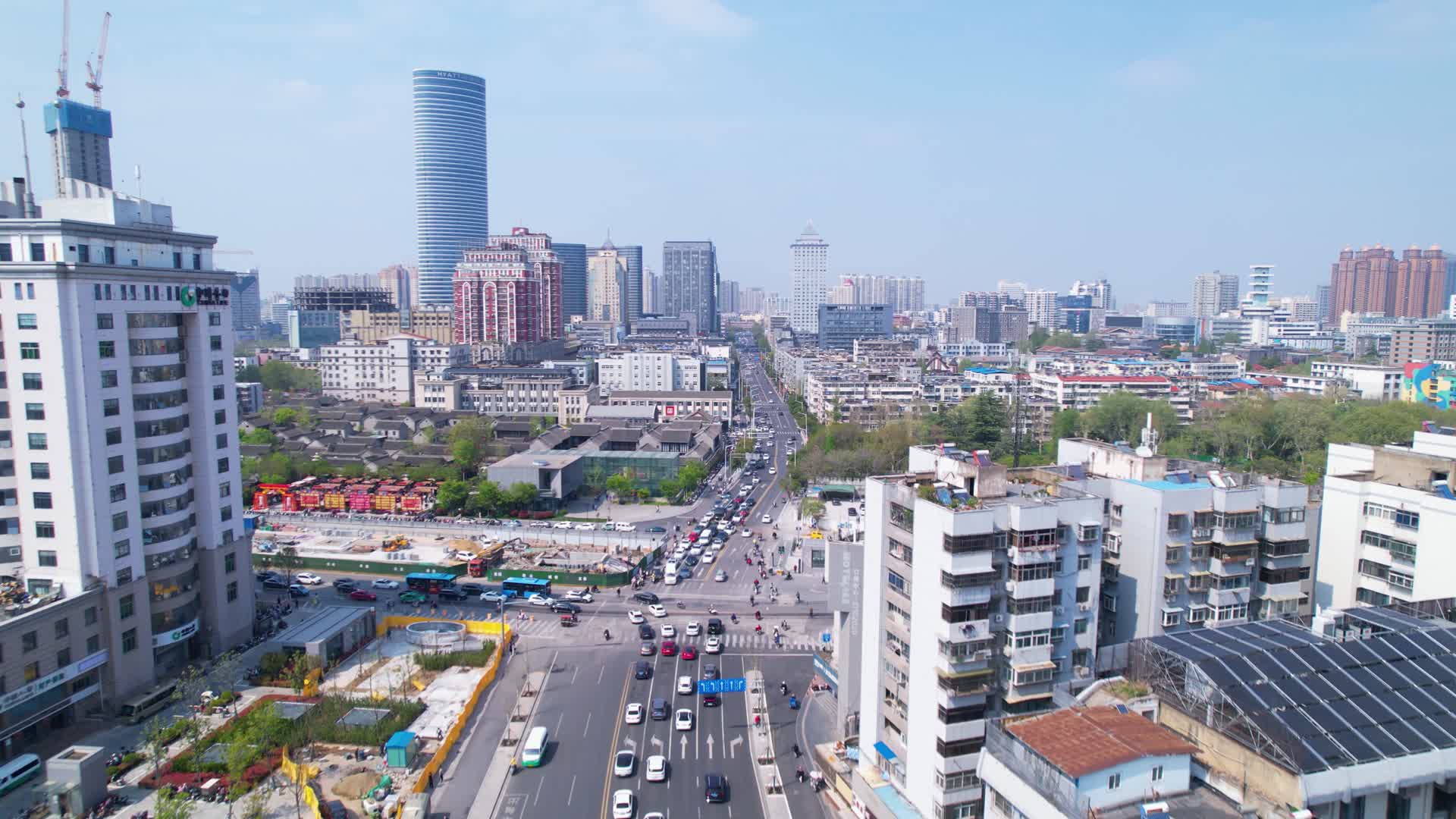 徐州市中心4k航拍视频的预览图