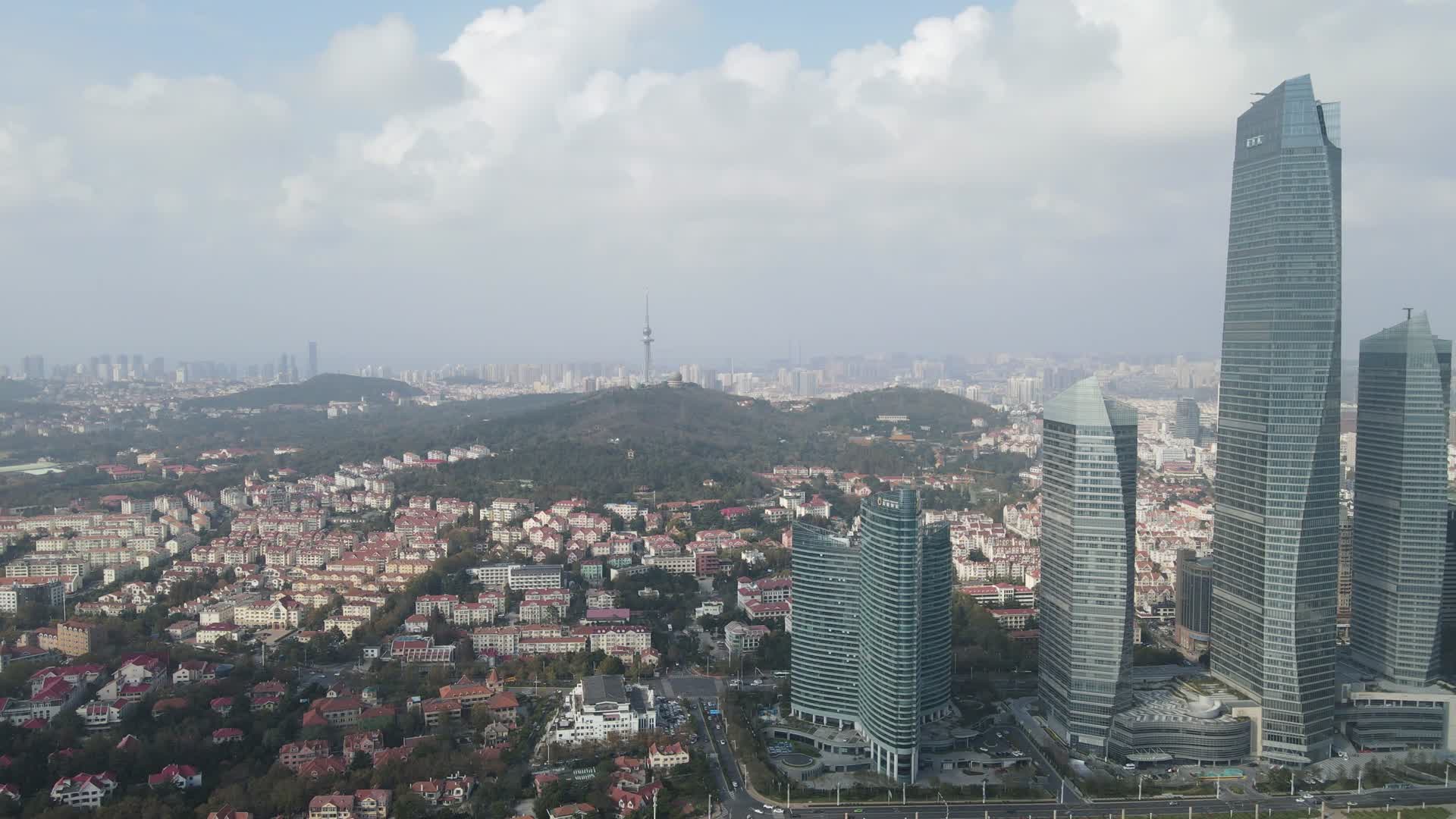 山东济南城市风光航拍视频的预览图