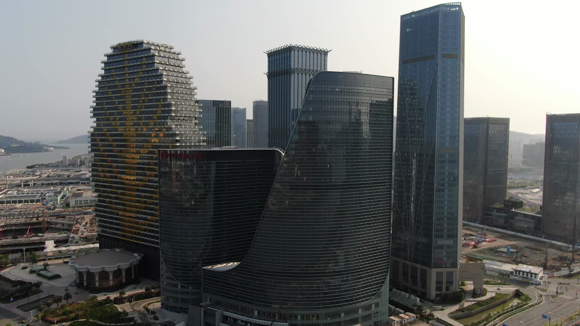 广东佛山城市风光航拍视频的预览图