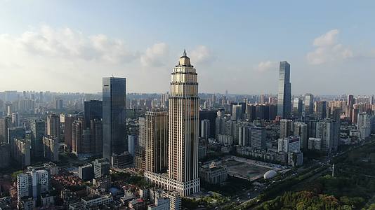 武汉城市建设高楼大厦航拍视频的预览图