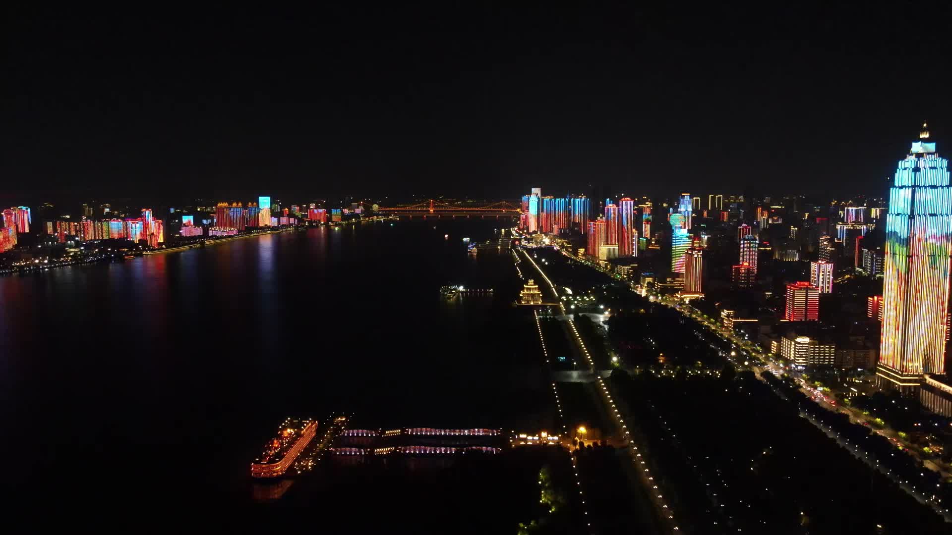 湖北武汉城市风光航拍视频的预览图