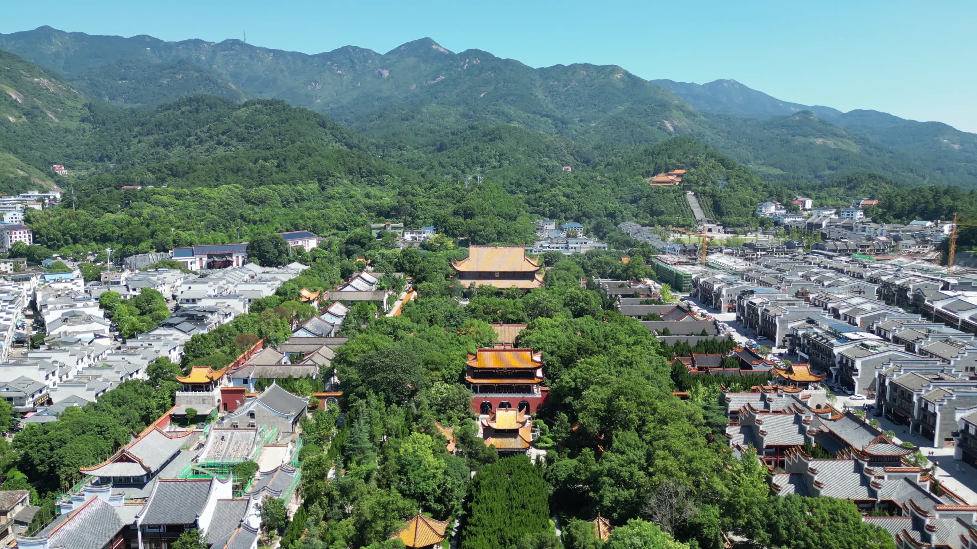 航拍湖南衡阳南岳大庙5A景区视频的预览图