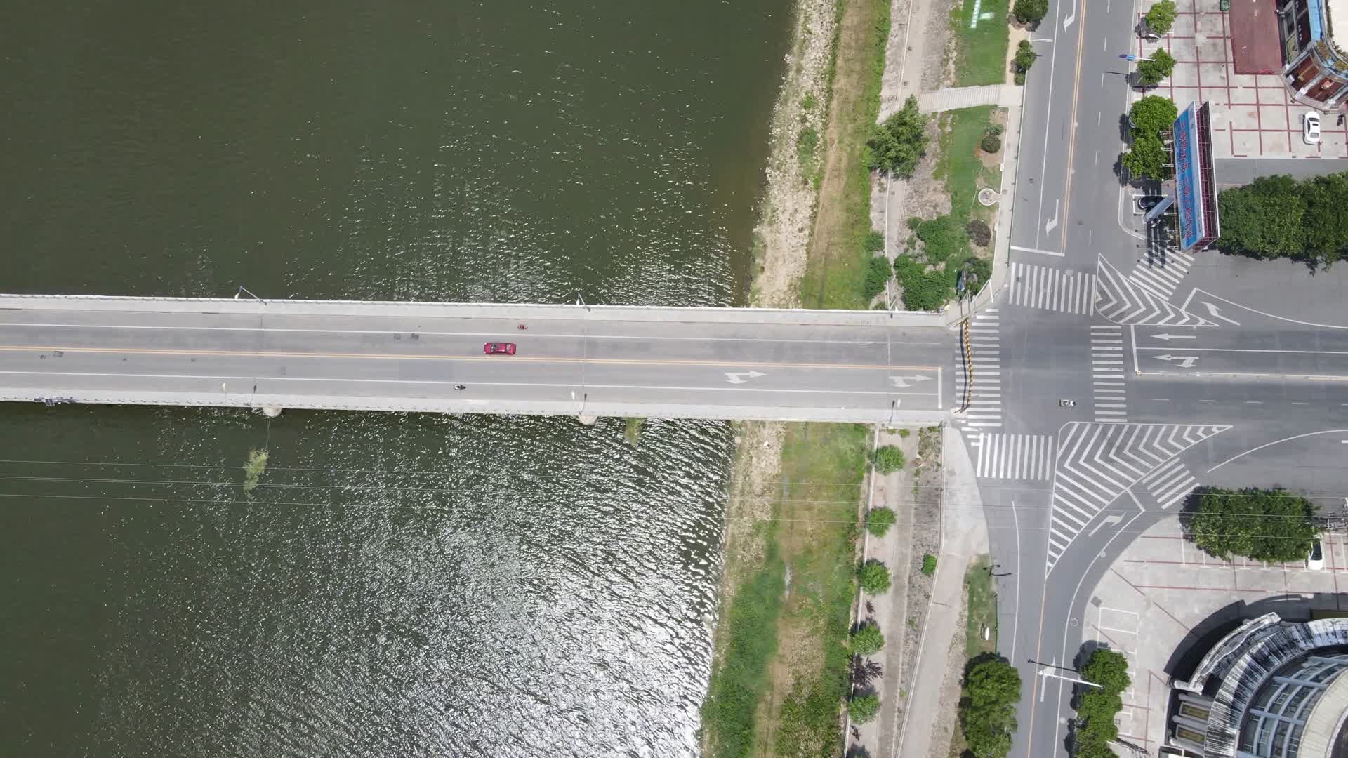 航拍湖北随州厥水二桥视频的预览图