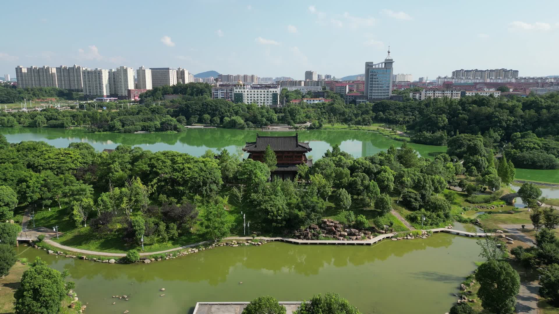 吉安吉州窑遗址公园4A景区航拍视频的预览图