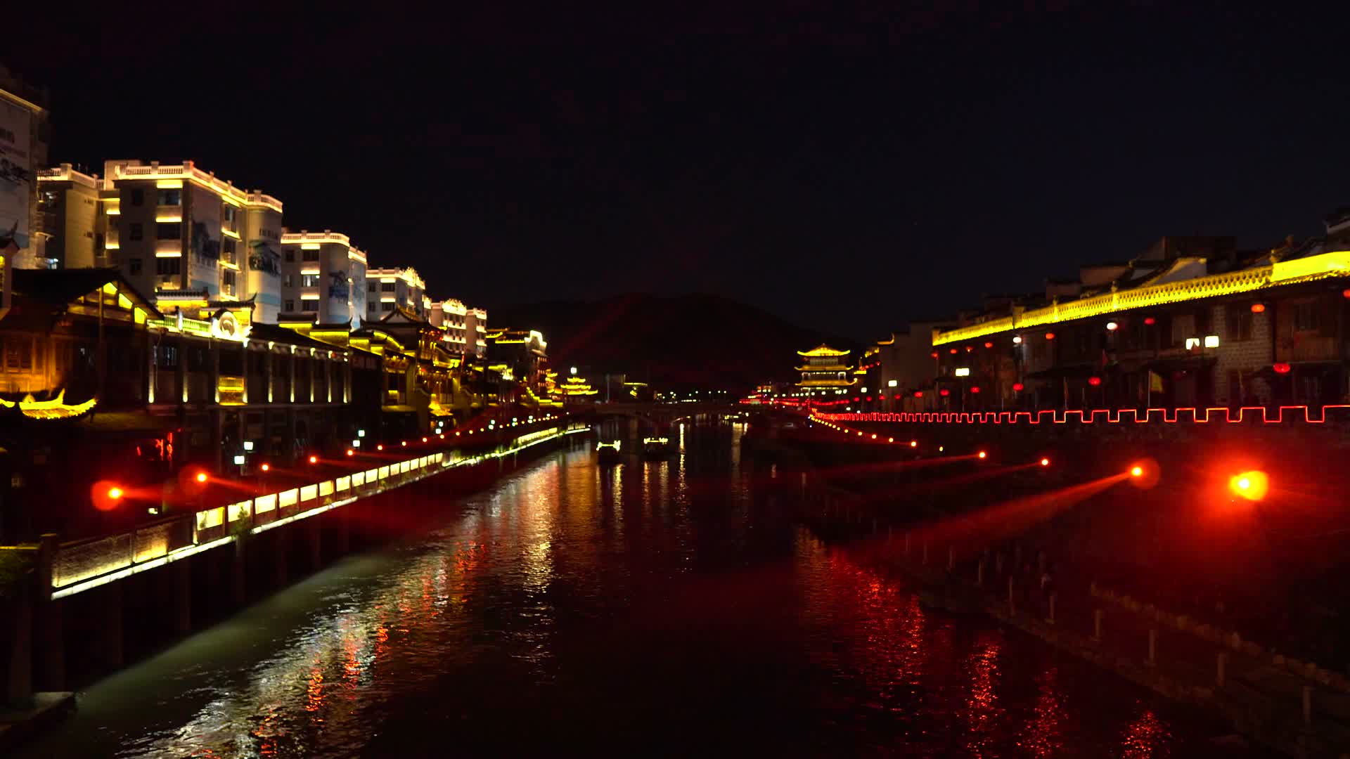 福建福州城市夜景灯光视频的预览图