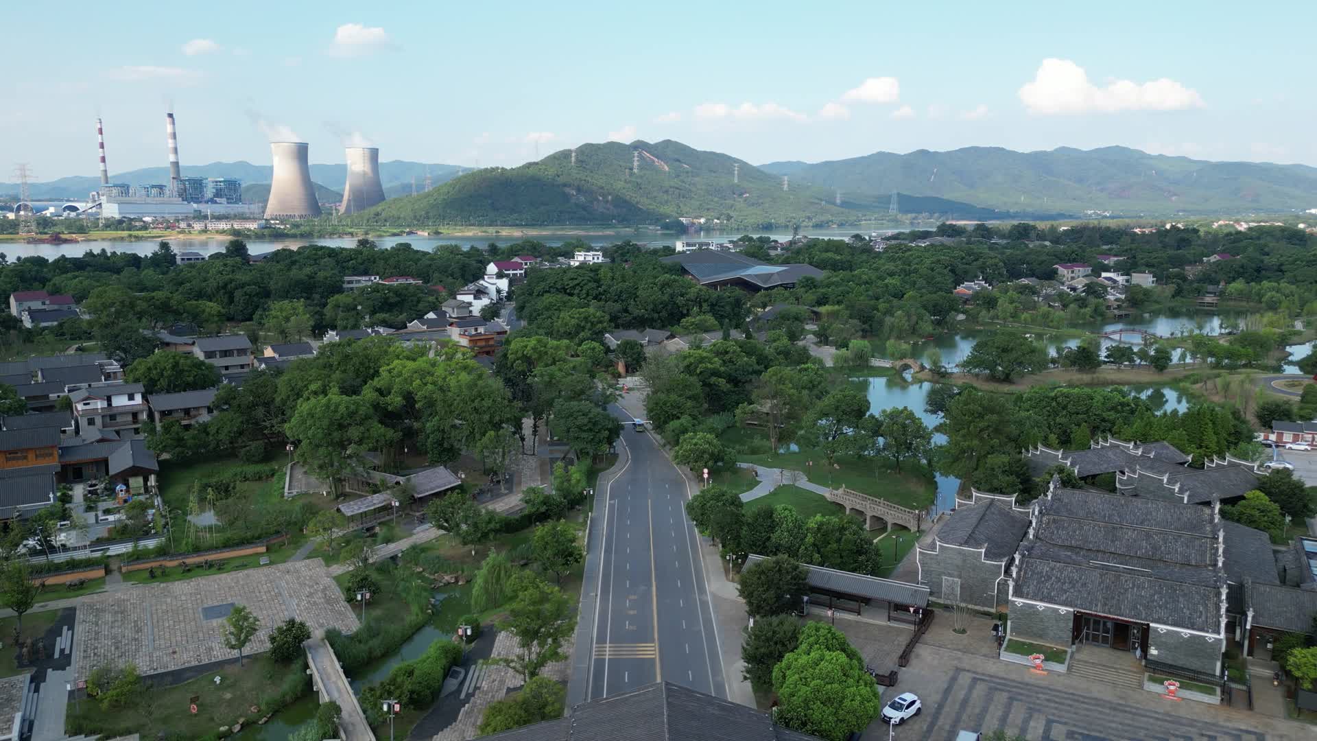 江西吉安吉州窑遗址公园4A景区航拍视频的预览图