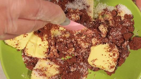 黄油面团制作饼干烘焙视频的预览图