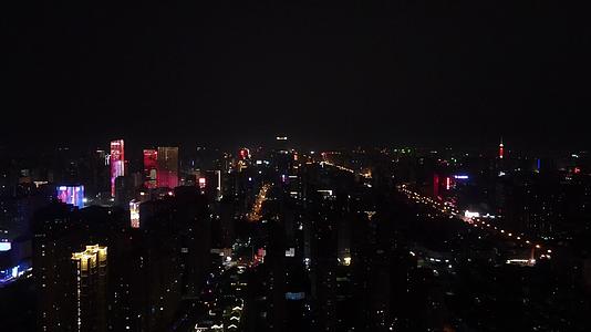河北石家庄城市夜景航拍视频的预览图