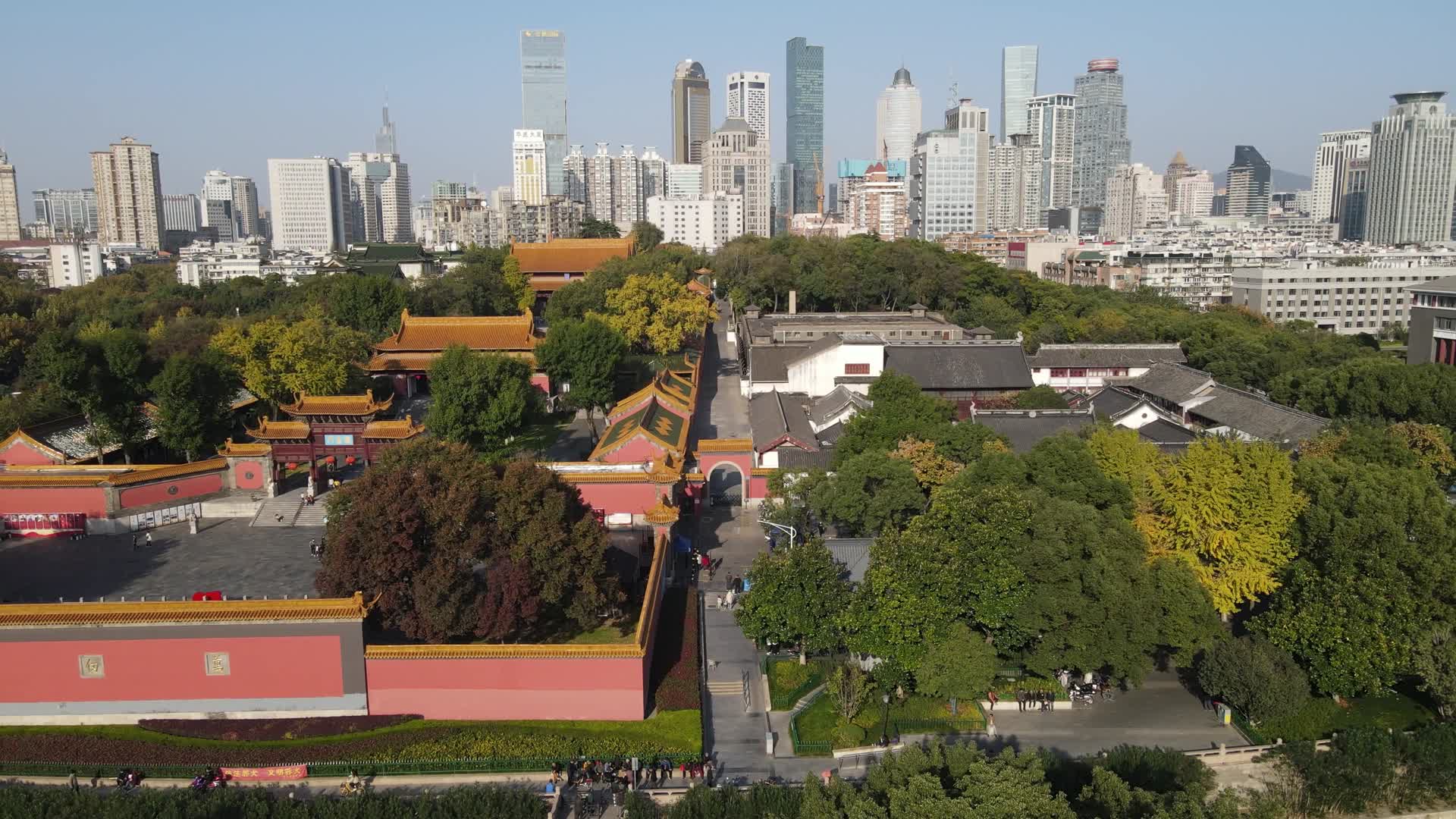 江苏南京朝天宫4A景区古建筑航拍视频的预览图