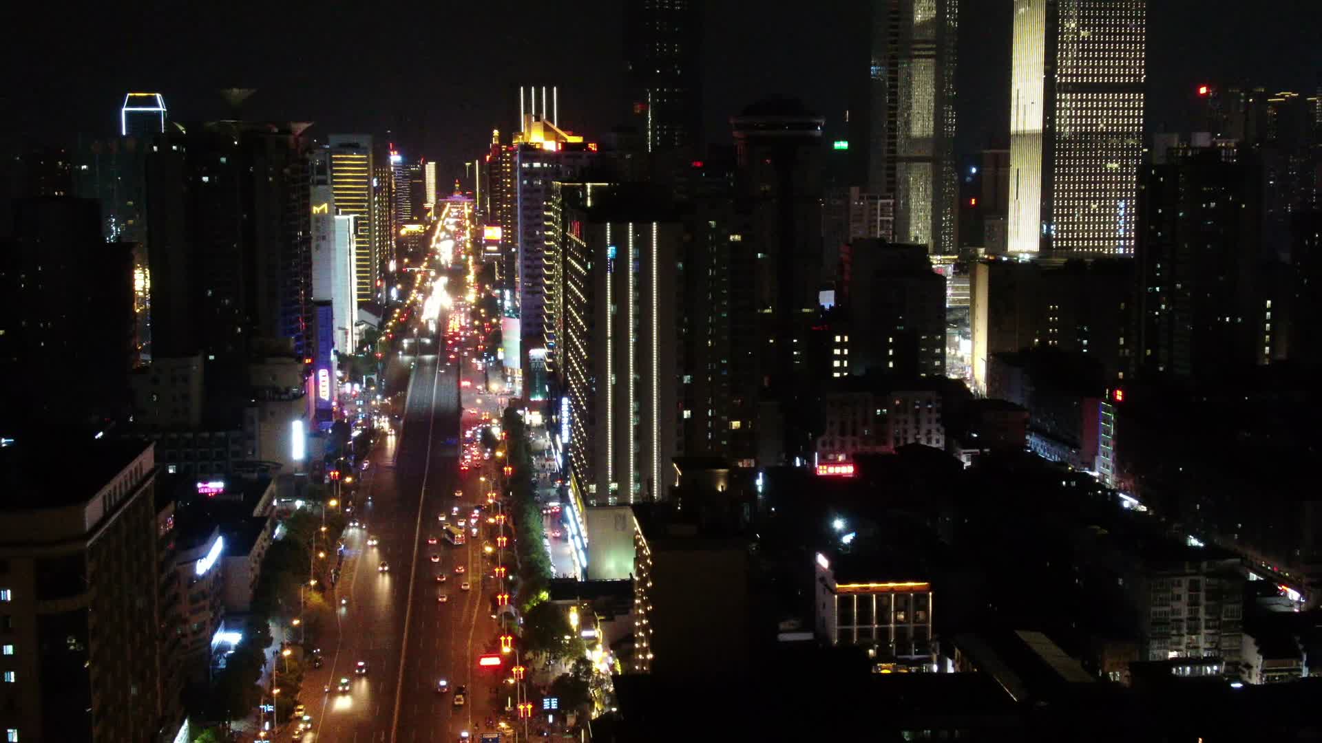 长沙夜景灯光航拍视频的预览图