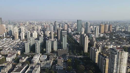 城市航拍南京高楼建筑视频的预览图