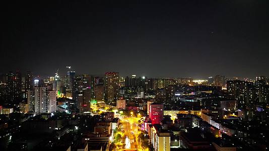 昆明城市夜景交通航拍视频的预览图