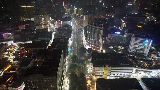 南宁城市夜景交通航拍视频的预览图