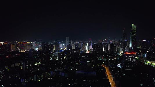 昆明城市夜景灯光航拍视频的预览图
