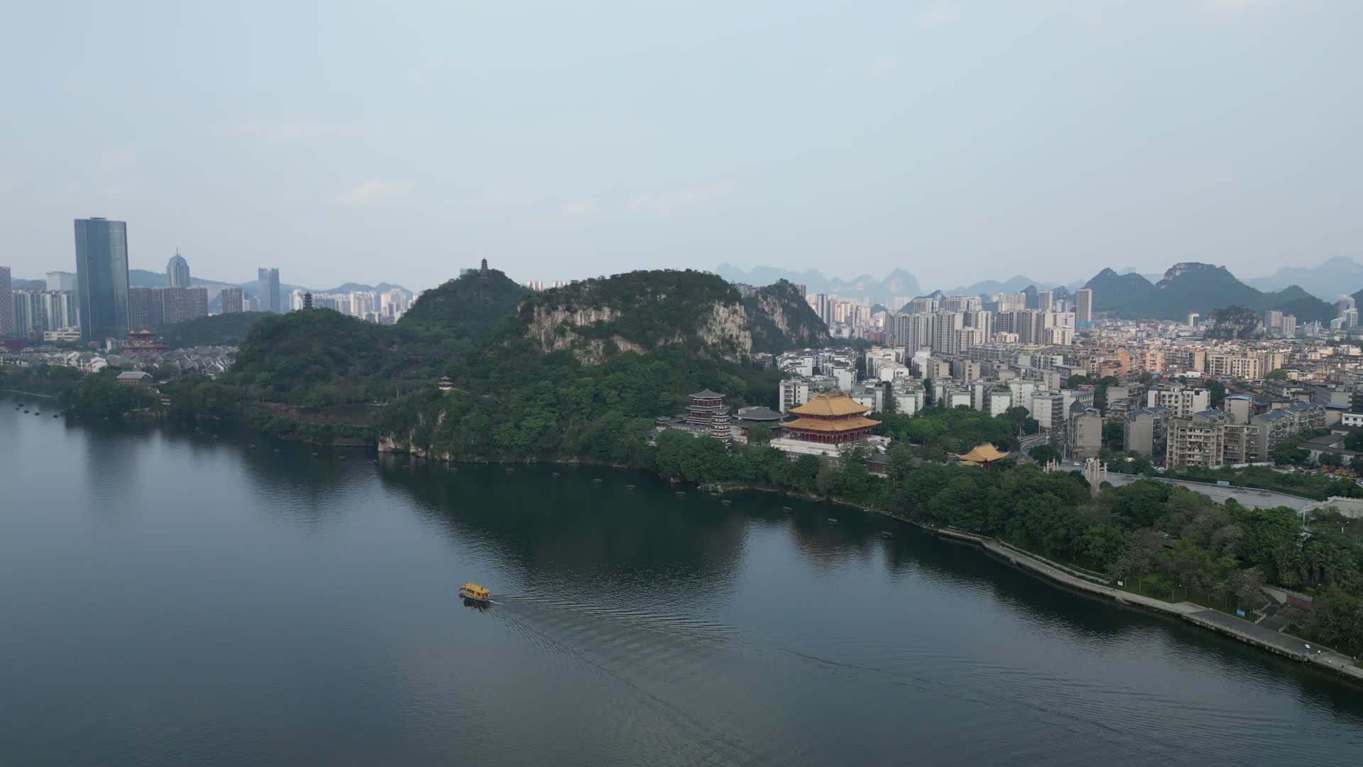 广西柳州文庙航拍视频的预览图