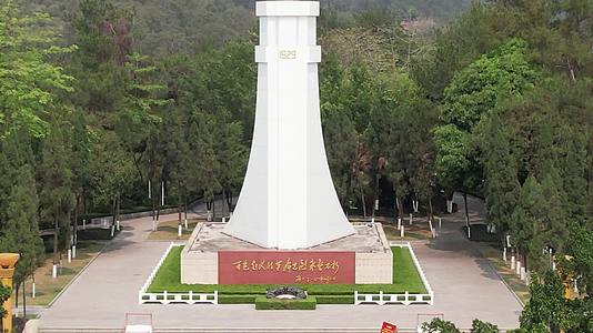 红色旅游景区广西百色起义纪念园航拍视频的预览图
