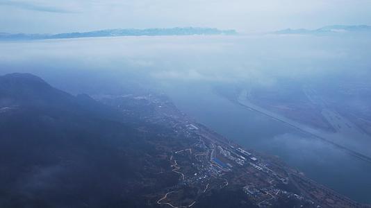 4K长江三峡平流层云海航拍视频视频的预览图