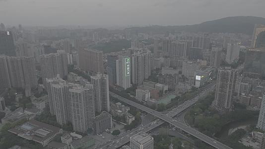 LOG格式广州天河立交桥航拍视频的预览图