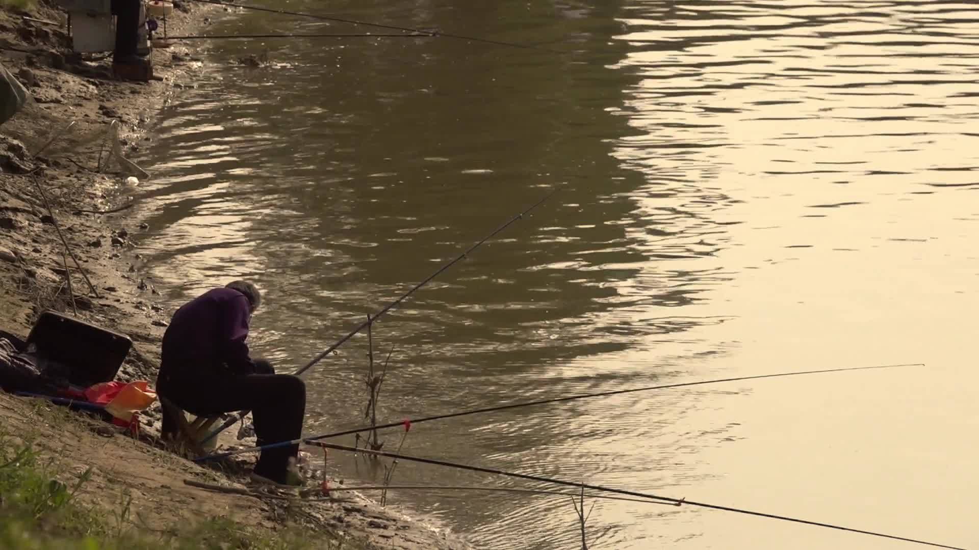 河边钓鱼人单人视频的预览图