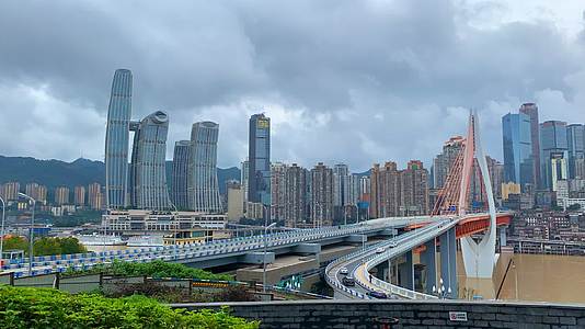 重庆城市云彩农银天空之镜延时农银天空之镜视频的预览图